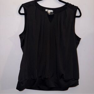 John Paul Richard women’s size large tank Top black silver chain detail